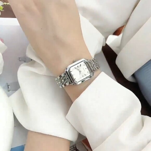 Women\'s Square Quartz Watch Steel Strap Minimalist Fashion Casual Business main image 4